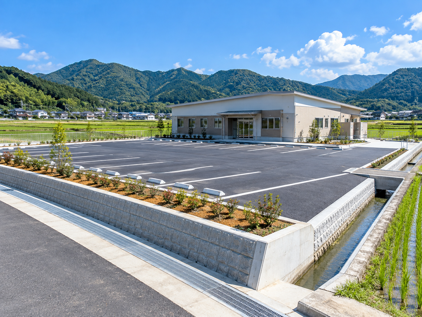 駐車場舗装工事の完成写真